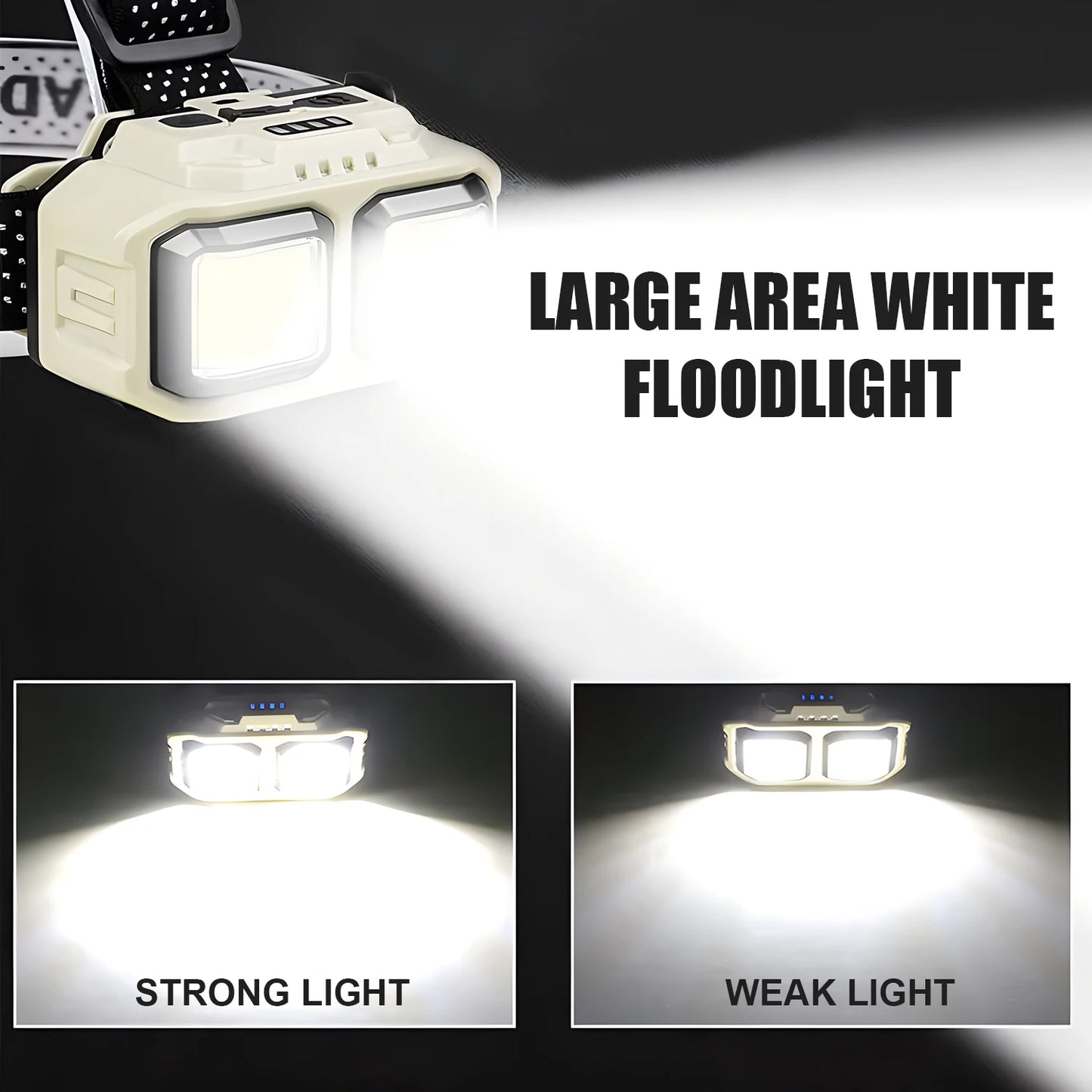 Rechargeable LED Headlamp for Fishing & Outdoor Activities