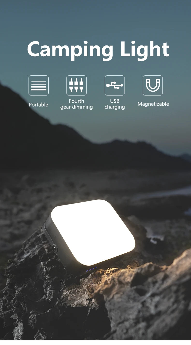 LED Camping Light - USB Charging Portable Tent Lantern & Emergency Flashlight