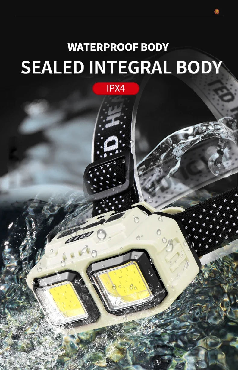 Rechargeable LED Headlamp for Fishing & Outdoor Activities