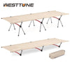 WESTTUNE Camping Cot – Portable Folding Bed, Ultralight Aluminum Alloy Sleeping Cot for Outdoor Hiking, Backpacking & Travel